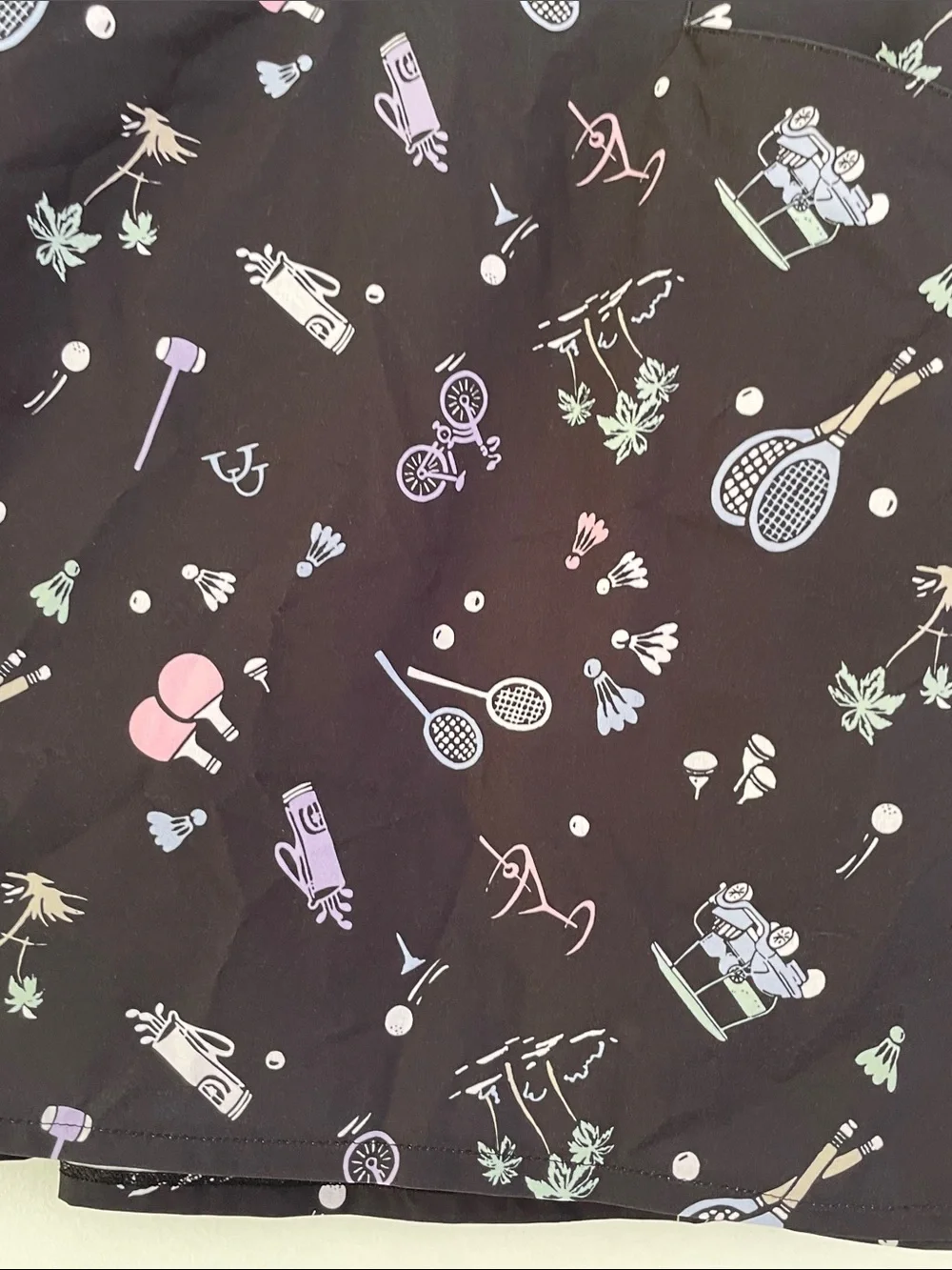 RLX RALPH LAUREN Women’s Black Pickleball Golf Racquetball Tennis Print Skort Sm
